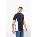 Polo manga bicolor hombre