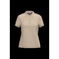 Polo piqué de manga corta de mujer Light Sand Xxl