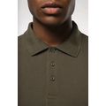 Polo manga larga hombre algodón piqué