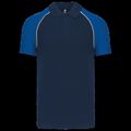 Polo baseball manga corta Navy / Royal Blue Xl