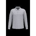 Polo manga larga hombre algodón piqué Oxford Grey M