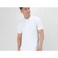 Polo Blanco 100% Algodón con Botones