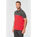 Polo bicolor manga corta unisex