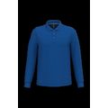 Polo manga larga hombre algodón piqué Royal Blue S