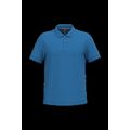 Polo de algodón manga corta para hombre Light Royal Blue 3Xl