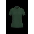 Polo piqué de manga corta de mujer Forest Green L