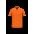 Polo manga corta hombre Orange / White Xxl