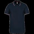 Polo de manga corta algodón Navy / Wine / White L