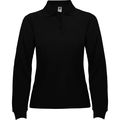 Polo mujer manga larga Negro M
