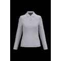 Polo manga larga mujer algodón lavable Oxford Grey Xxl