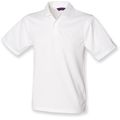 Polo hombre poliéster micropiqué White S