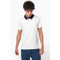 Polo bicolor hombre algodón