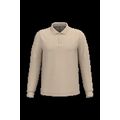 Polo manga larga hombre algodón piqué Light Sand M
