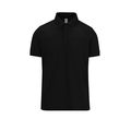 Polo manga corta hombre algodón preencogido Black Xl
