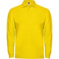 Polo Manga Larga con Puños Amarillo 3Xl