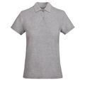 Polo Mujer Orgánico Manga Corta Gris Vigore Xl