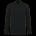 Polo manga larga hombre Black Xl