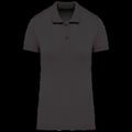 Polo de mujer de algodón orgánico Dark Grey Xs