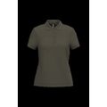 Polo piqué de manga corta de mujer Dark Khaki S
