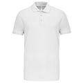 Polo de punto piqué manga corta White 3Xl