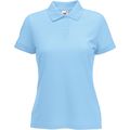 Polo mujer piqué Sky Blue S