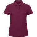 Polo entallado para mujer 100% algodón Wine Xl