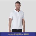 Polo Blanco 100% Algodón Adulto