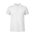 Polo Blanco 100% Algodón Adulto Bla L
