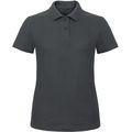 Polo entallado para mujer 100% algodón Anthracite Xxl