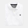Polo de algodón orgánico White Xl