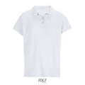 Polo mujer algodón manga corta Blanco L