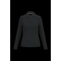 Polo manga larga mujer algodón lavable Black Xxl
