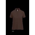 Polo mujer algodón preencogido Roasted Cofee Xxl