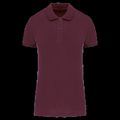 Polo de mujer de algodón orgánico Wine M