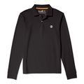 Polo slim manga larga