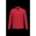Polo manga larga hombre algodón piqué Red S