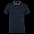 Polo bicolor hombre algodón Navy / Dark Grey Heather Xxl
