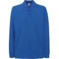 Polo punto piqué manga larga Royal Blue M