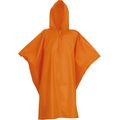 Poncho con capucha para la lluvia Orange Child