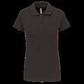 Polo algodón manga corta mujer Dark Grey L