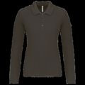 Polo de manga larga entallado mujer Dark Grey M