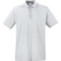 Polo Premium 100% algodón piqué Heather Grey Xxl