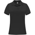 Polo técnico de manga corta para mujer Negro M