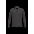 Polo manga larga hombre algodón piqué Dark Grey Xxl