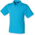 Polo hombre poliéster micropiqué Turquoise 3Xl