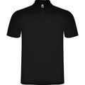 Polo de manga corta Unisex Negro S