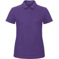 Polo entallado para mujer 100% algodón Purple M