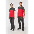 Polo bicolor manga corta unisex