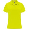 Polo técnico de manga corta para mujer Amarillo Fluor 2Xl