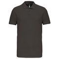 Polo de punto piqué manga corta Dark Grey Xxl